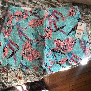 Brand new Crown and Ivy Scalloped shorts